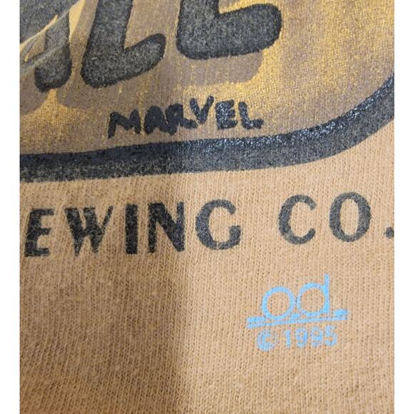 Vintage 90s Original Designs Woodstock Brewing Graphic T-shirt Made in USA XL - Picture 7 of 9